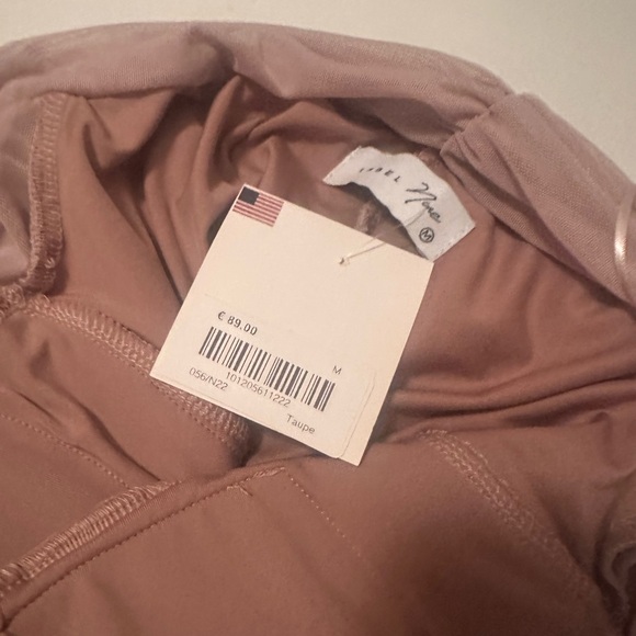 Label Nue NWTLILLIE TAUPE DRESS Elegant Off-Shoulder Beige Dress - Picture 3 of 4